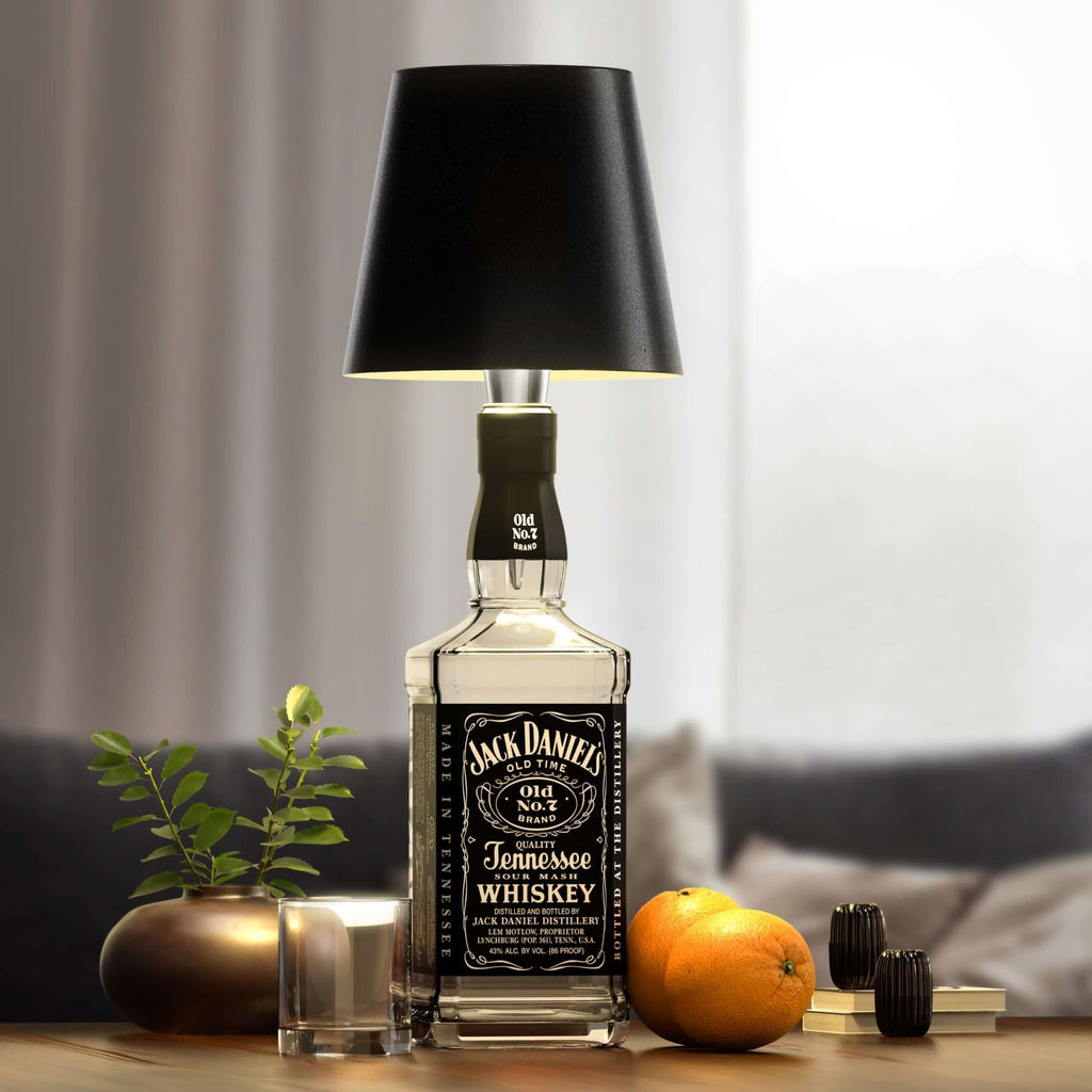 Candeeiro para Garrafa Sem Fios – Iluminação Elegante e Original 