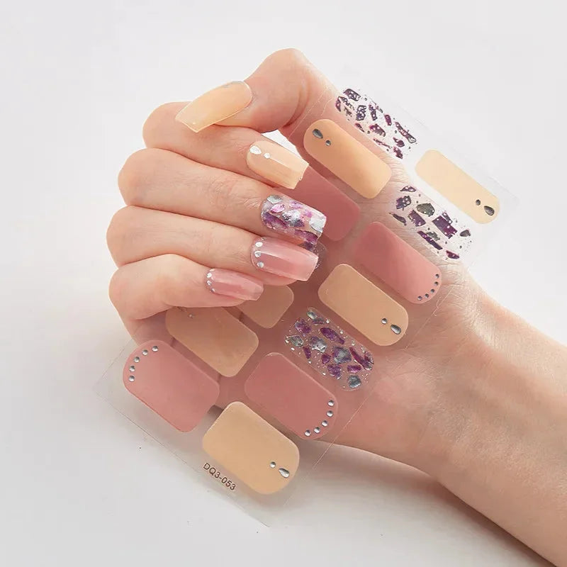 Autocollants D’Art Des Ongles 3D Pour Des Ongles Festifs Faciles — Beige, photo 9