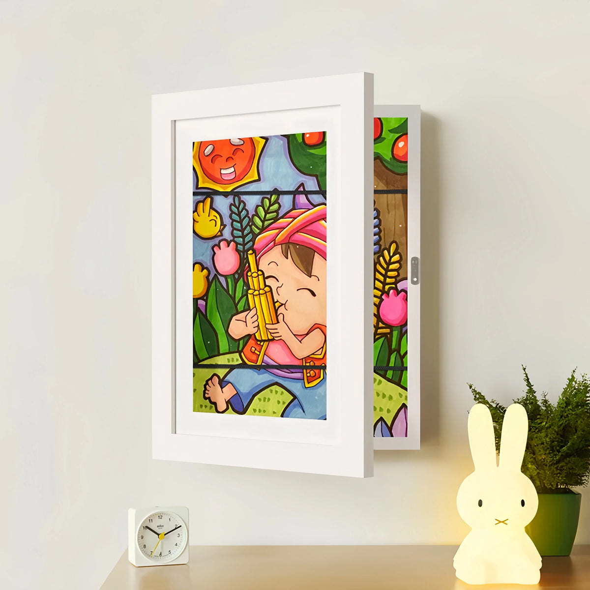 Marco Memoria - Marco Para Dibujos de Niños — Blanco, foto 9