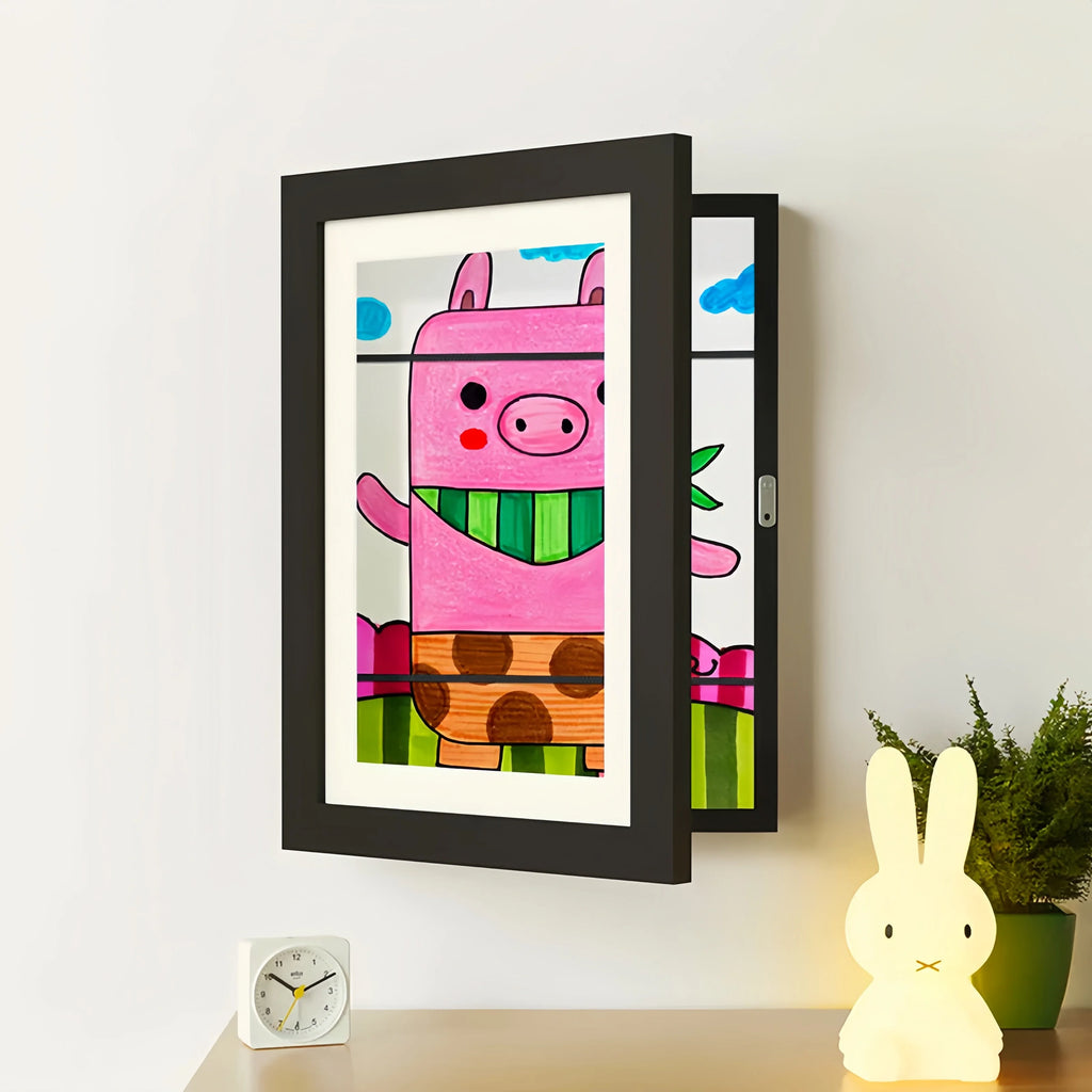 Marco Memoria - Marco Para Dibujos de Niños — Negro, foto 10