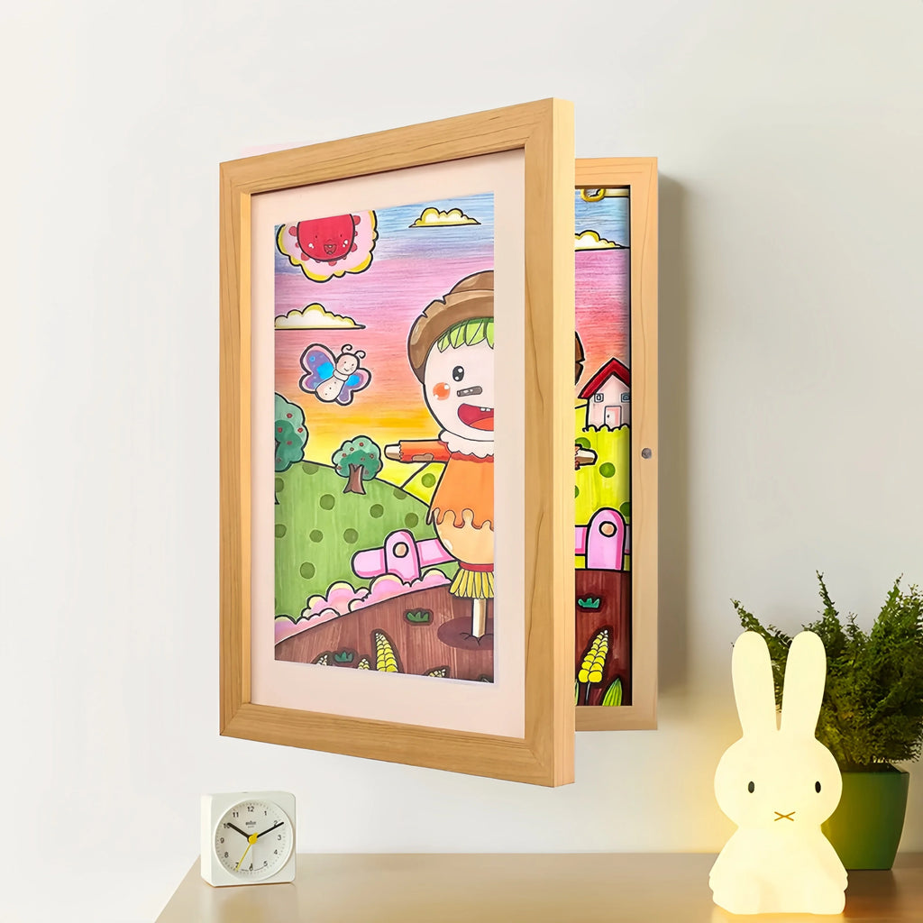 Marco Memoria - Marco Para Dibujos de Niños — Madera, foto 11