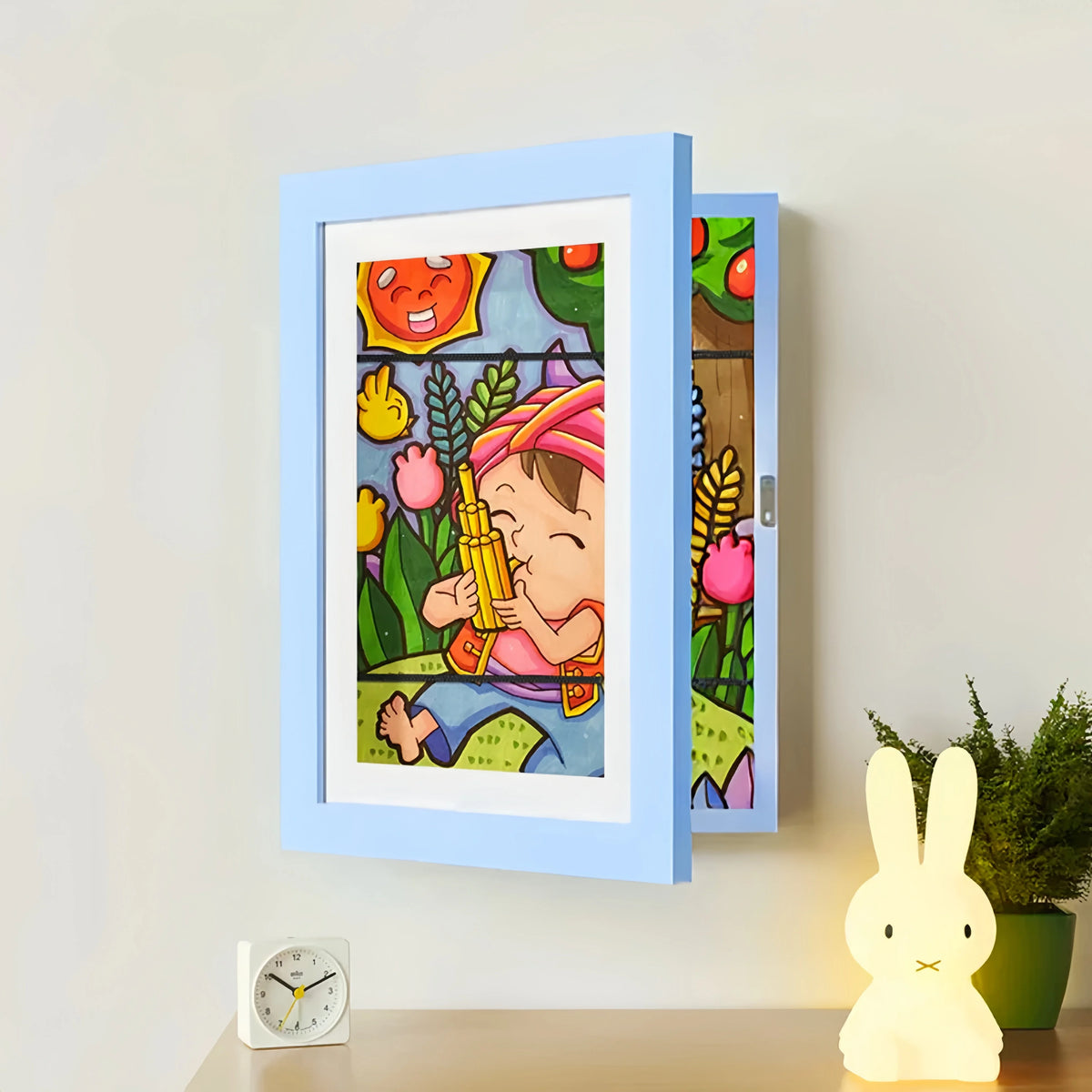 Marco Memoria - Marco Para Dibujos de Niños — Azul, foto 13