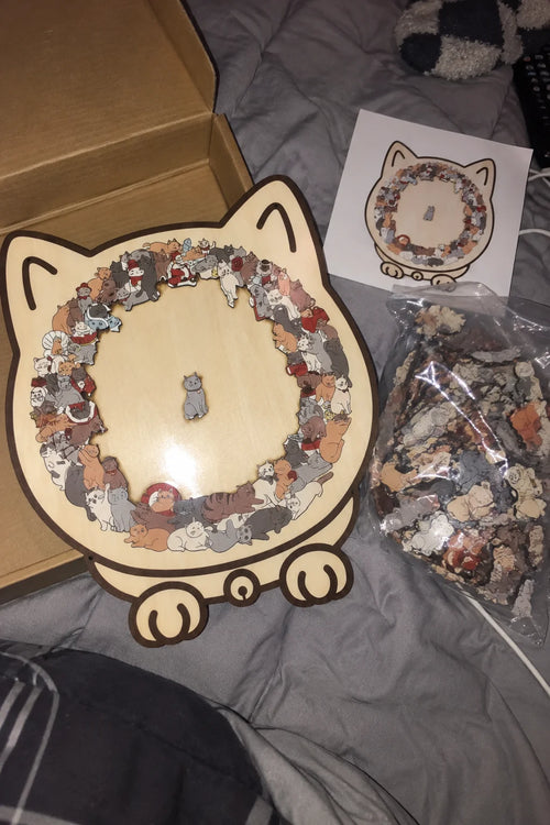 Puzzle en Bois Premium pour Chat de 135 Pièces — photo d'un client 3
